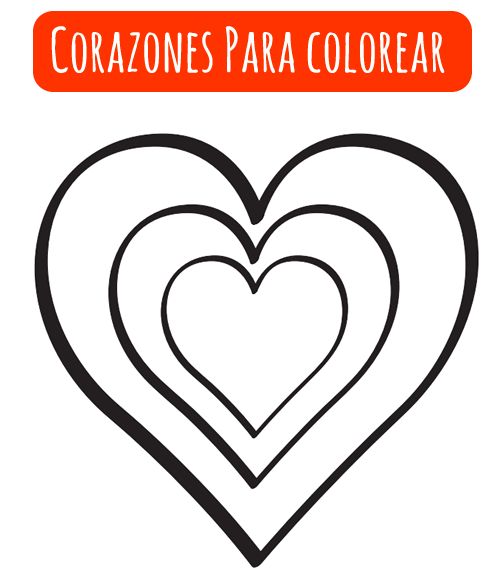 Corazon para colorear