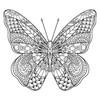 Imãgen de mariposa para colorear