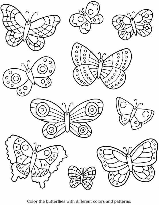 Butterflies butterfly coloring page butterfly template printable crafts