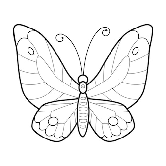 Imãgen de dibujo de mariposas para colorear