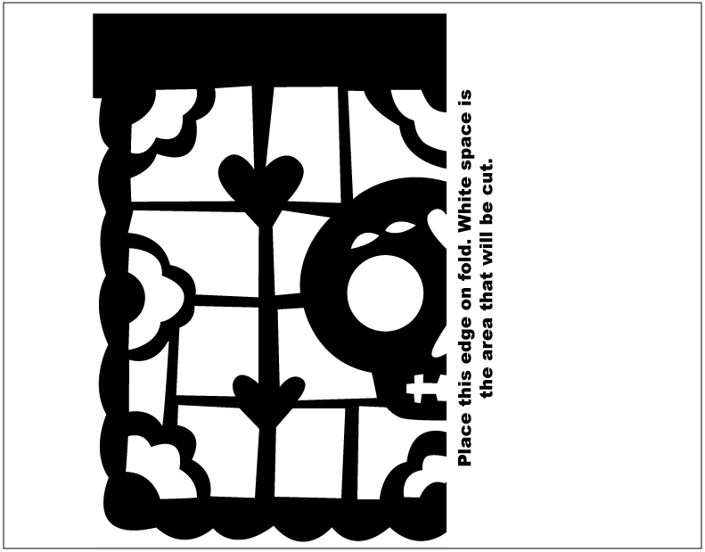 Printable day of the dead pal picado template