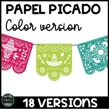 Papel picado de mayo mexican pennants bunting mexico cinco banderines fiesta