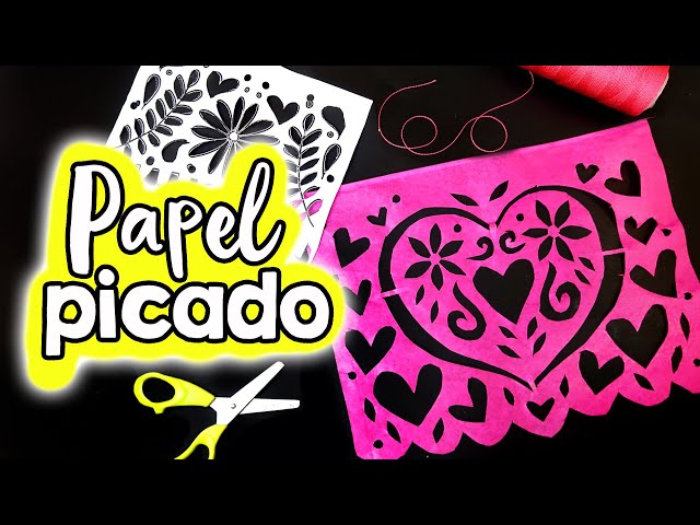 Bonitas y tradicionales plantillas para hacer papel picado de dãa de muertos radio fãrmula