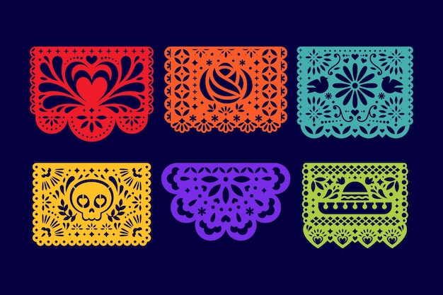 Imãgen de papel picado mexico