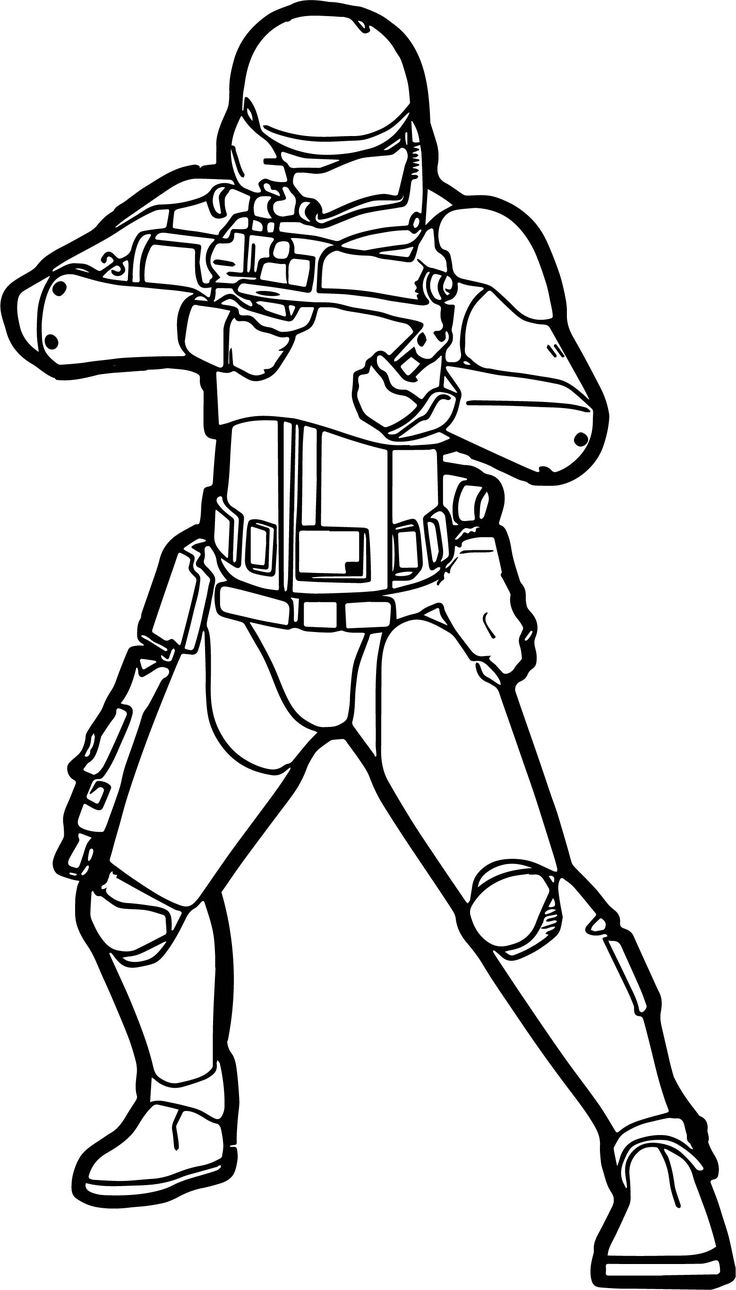 St ws the force awakens stormtrooper coloring page