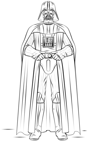 Dibujo de darth vader para colorear dibujos para colorear imprimir gratis