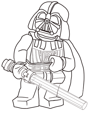 Dibujo de darth vader de star wars lego para colorear dibujos para colorear imprimir gratis