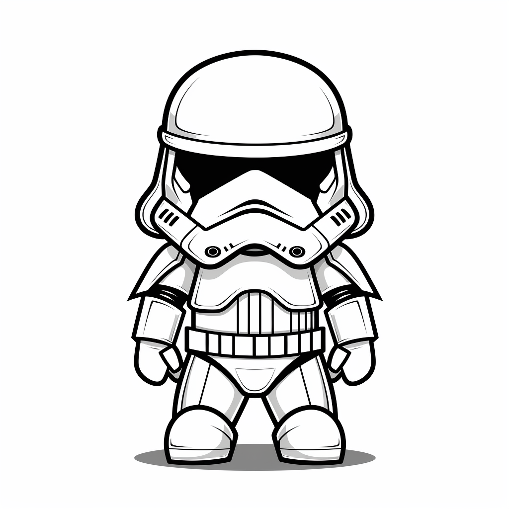 Stormtrooper o plantilla para colorear dibujos para colorear y plantillas para niãos