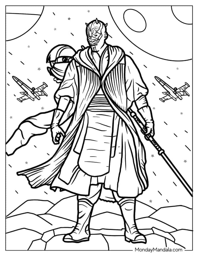 Star wars coloring pages free pdf printables