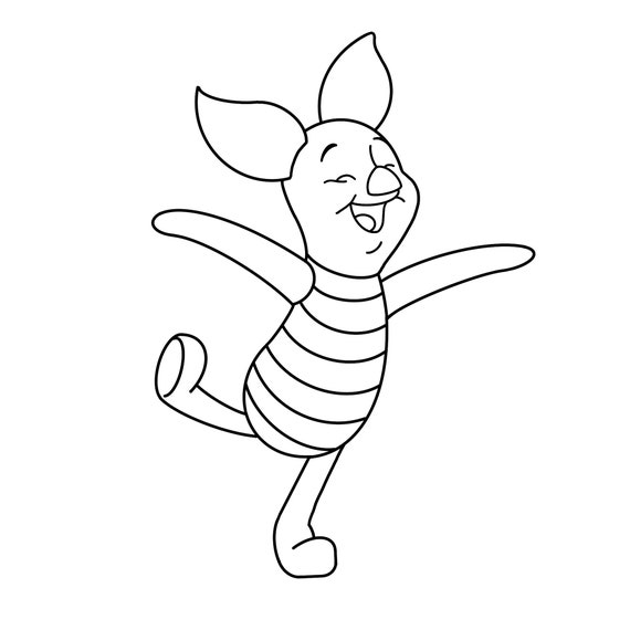 Happy piglet winnie the pooh archivos digitales svgpdfpngjpeg winnie the pooh coloring pages