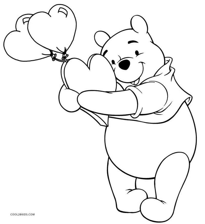 Cute winnie the pooh coloring pag pdf download