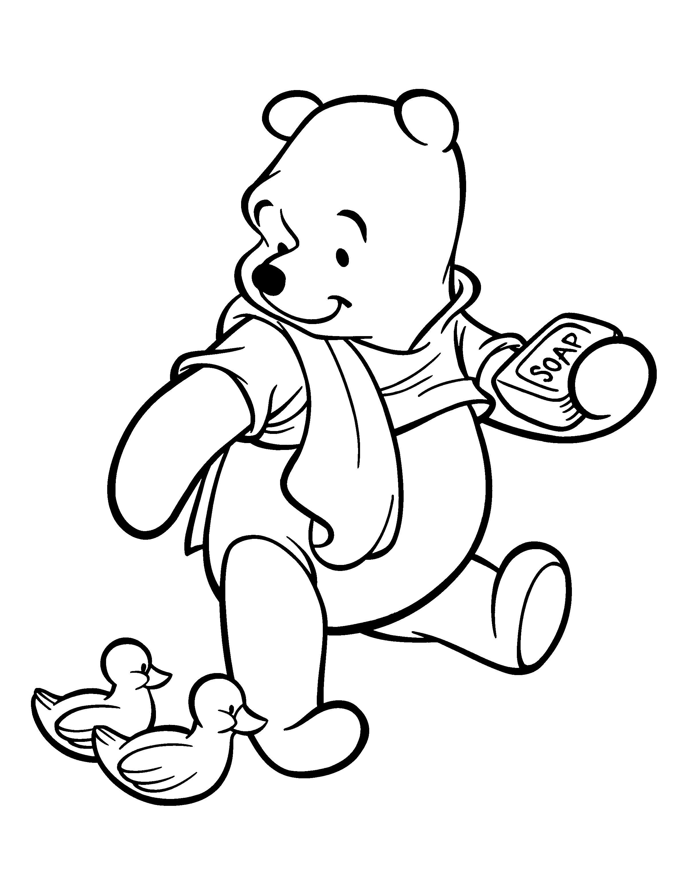 Free printable winnie the pooh coloring pages for kids