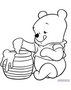 Cute winnie the pooh coloring pages pdf download