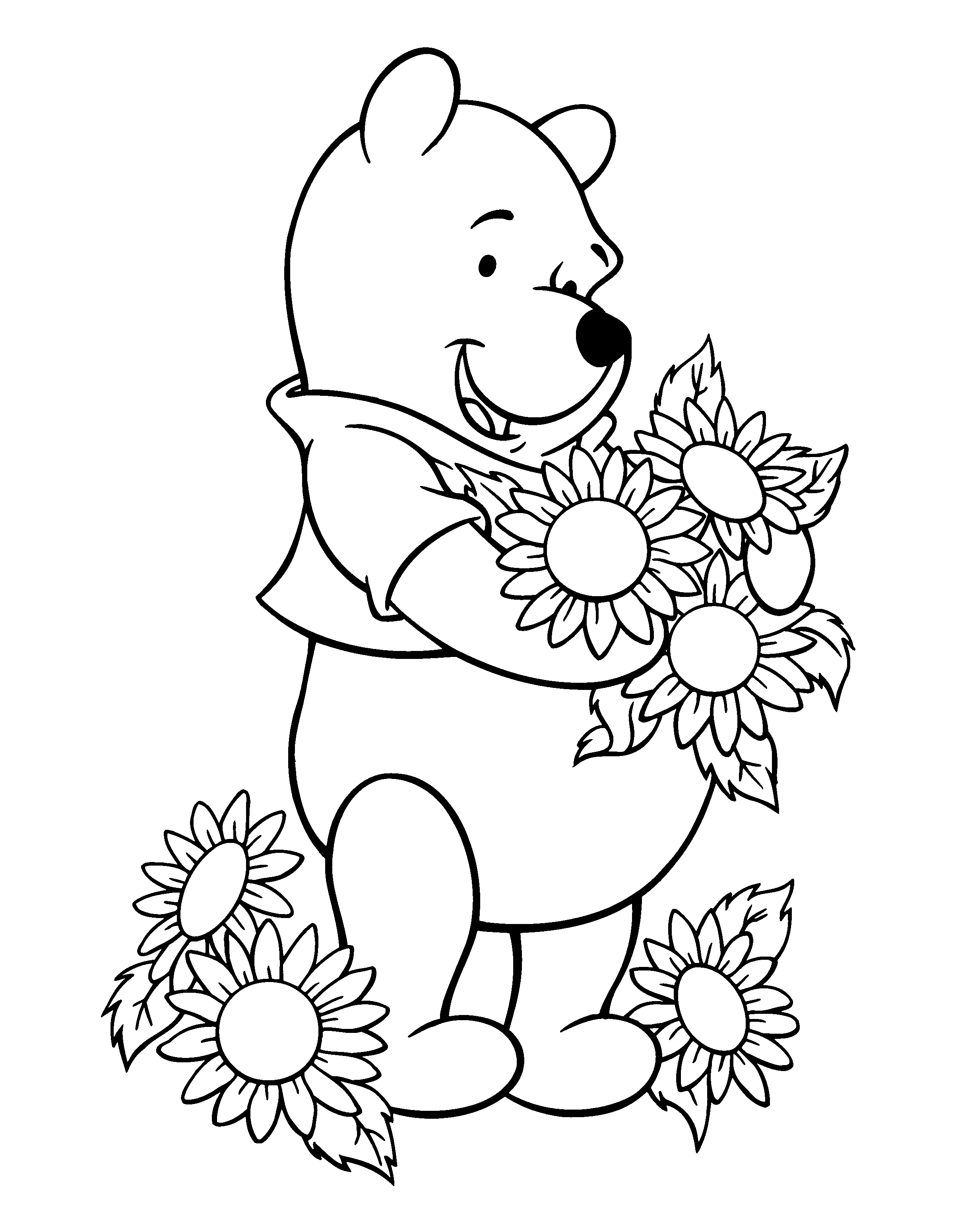 Free printable winnie the pooh coloring pages for kids