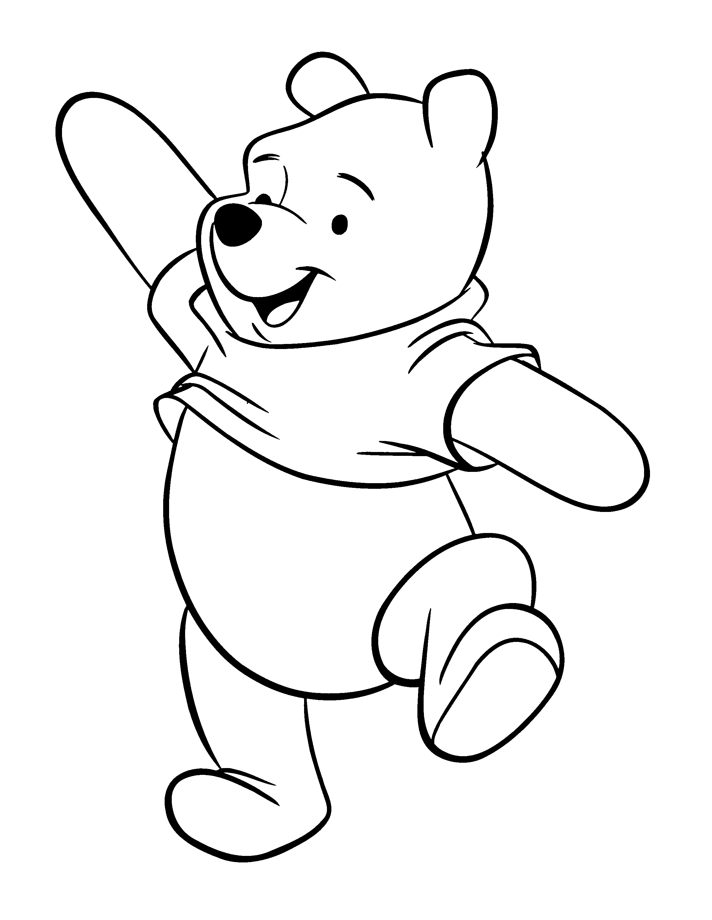 Happy winnie the pooh coloring pages winnie the pooh drawing winnie the pooh pictures disney coloring pages