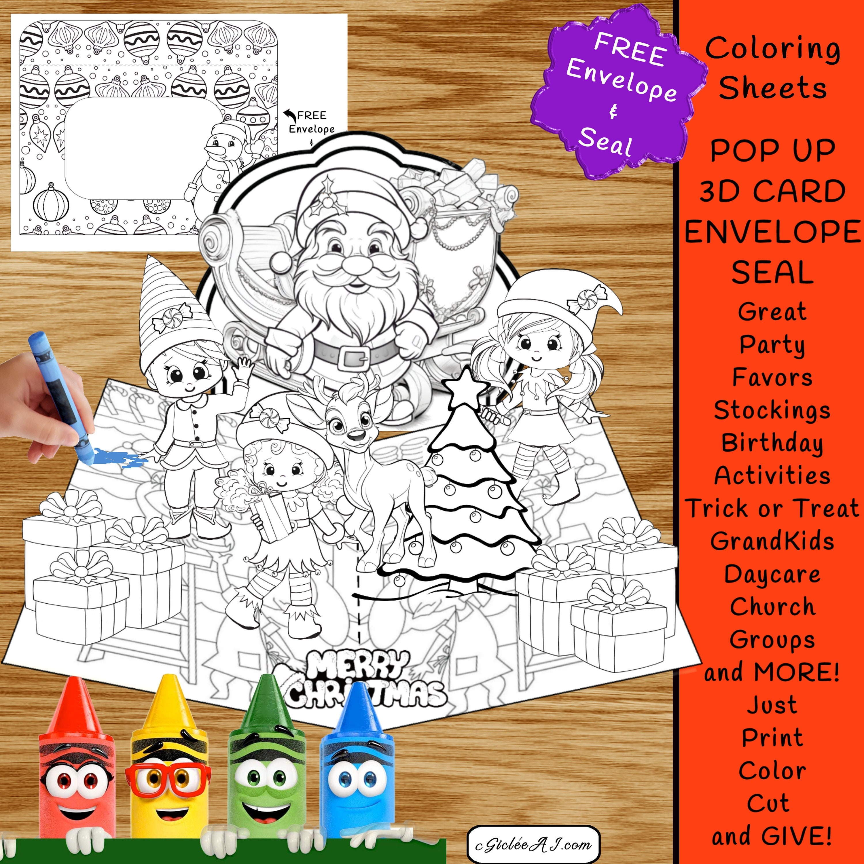 D coloring pages