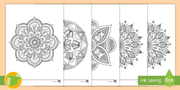 Mandalas infantil para colorear recursos