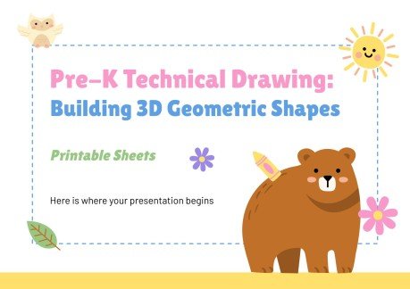 Hojas de dibujo tãcnico formas geomãtricas en d