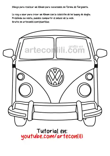 Plantilla shaker furgoneta volkswagen