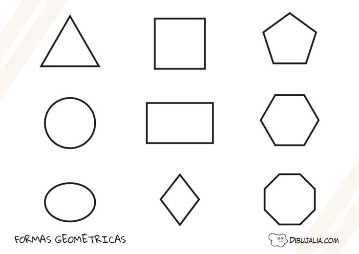 Formas geometricas colecciãn forma geomãtrica geometrico dibujos para colorear