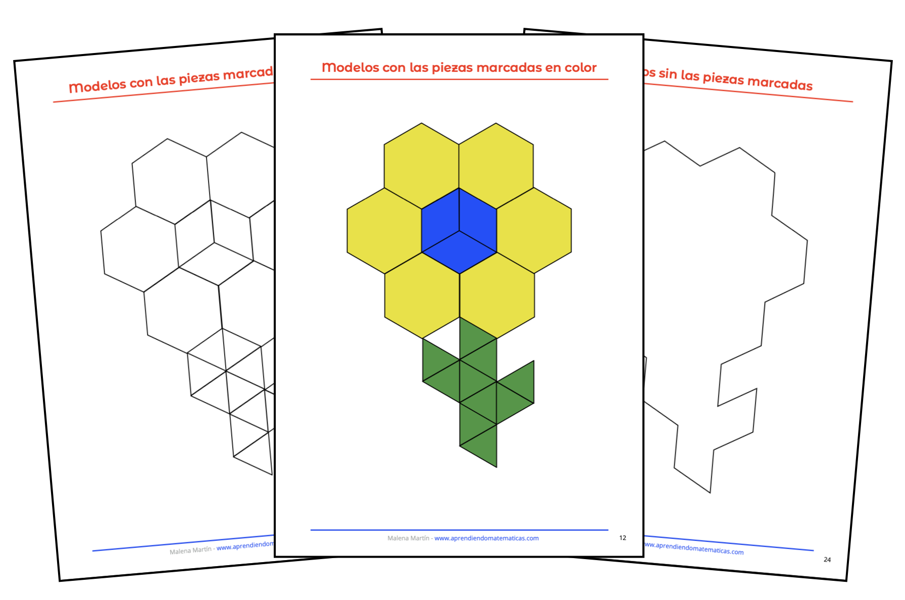 Plantillas para los bloques geomãtricos