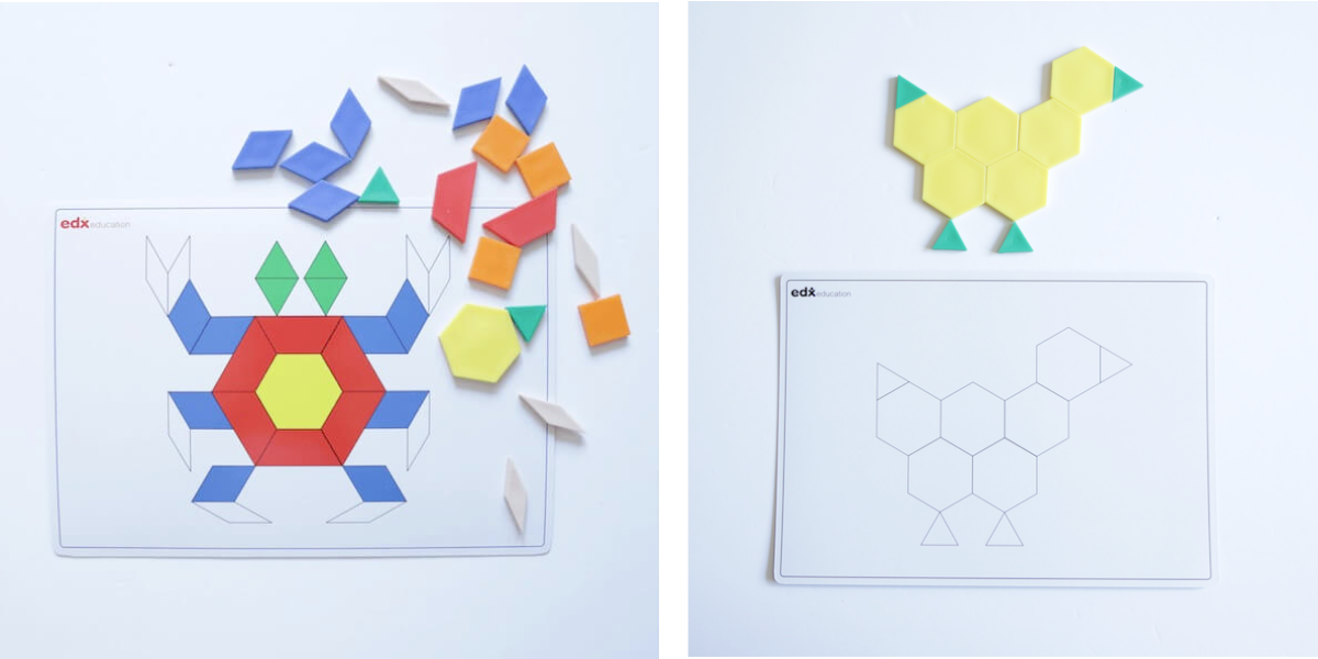 Plantillas para los bloques geomãtricos