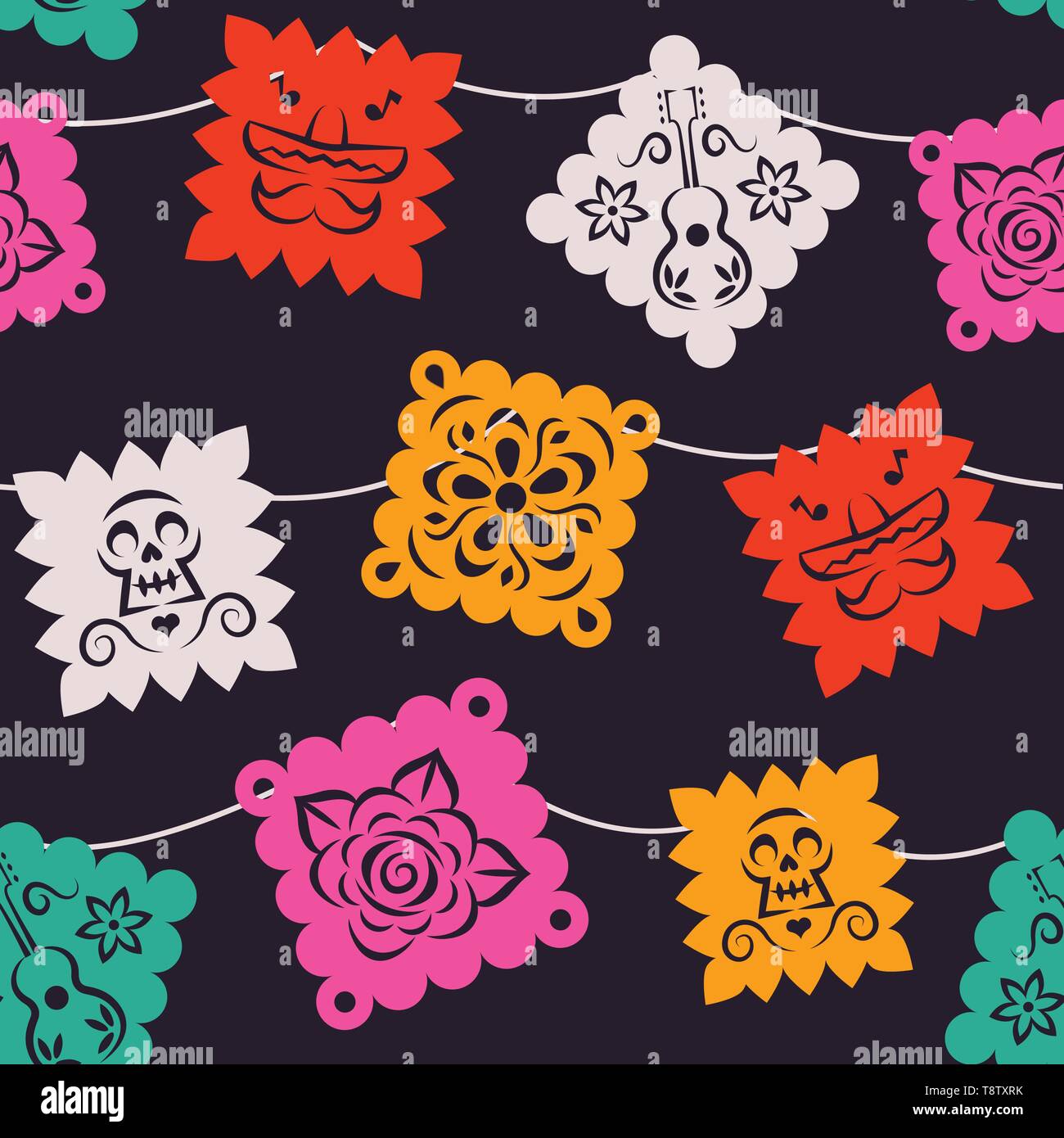 Papel picado vector vectors hi