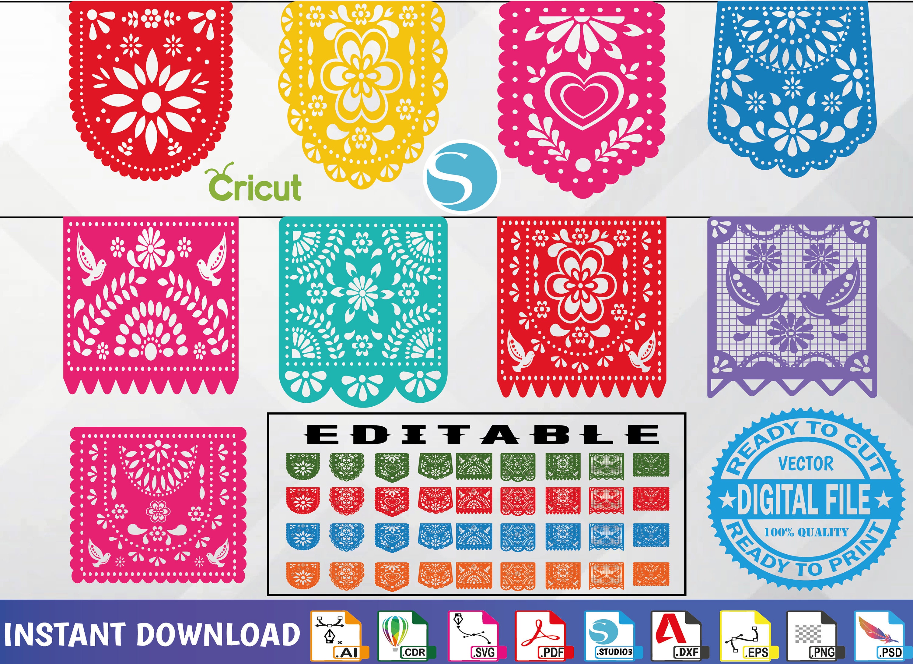 Papel picado digital