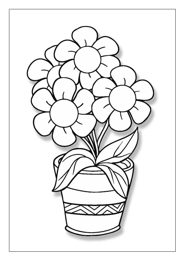 Flower coloring pages printable coloring sheets