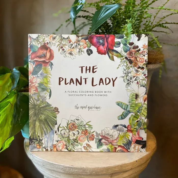 The plant lady coloring book columbia florist jackson blume studio premium flowers and succulents