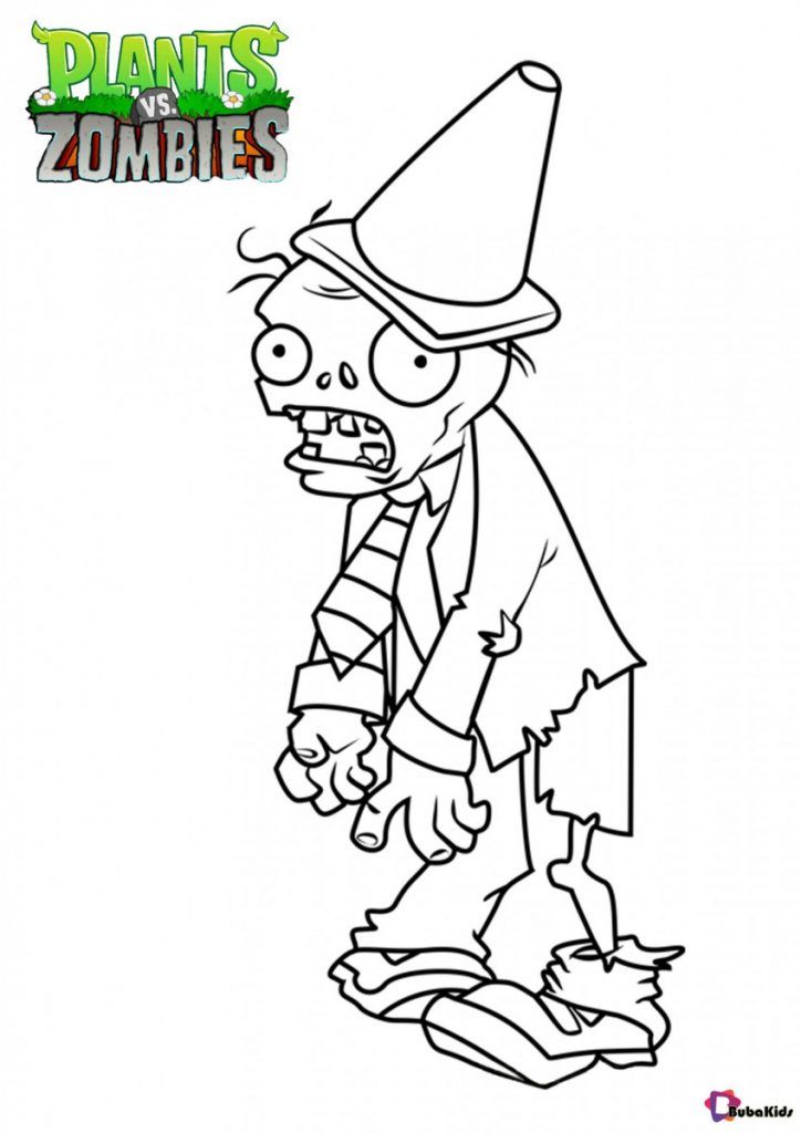 Free printable plants vs zombies coloring pages