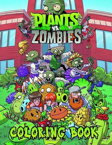 Plants vs zombies coloring book funny plant vs zombie coloring books for kids and teens