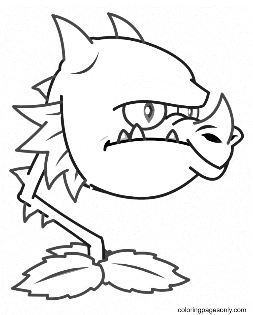 Plants vs zombies coloring pages