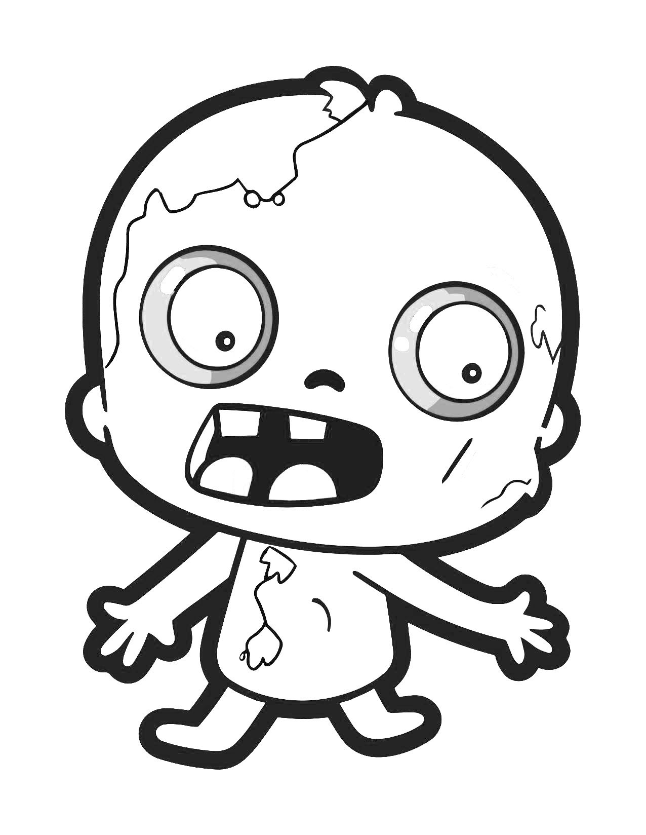 Captivating zombie coloring pages for kids and adults