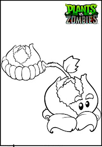 Plants vs zombie free coloring pages to download