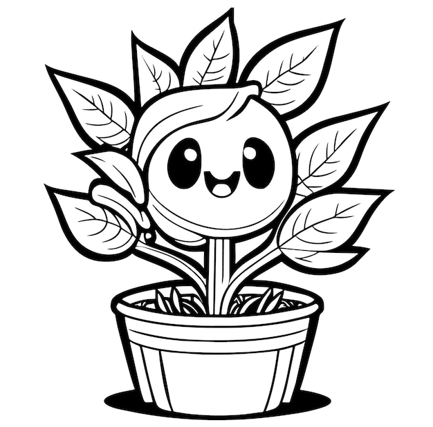 Premium vector coloring page for kids