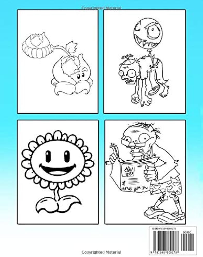 Plants vs zombies coloring book over funny coloring pages for kids to creative morga ricky bãcher