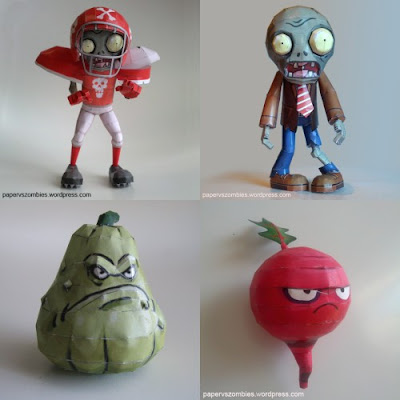 Plants vs zombies papercraft