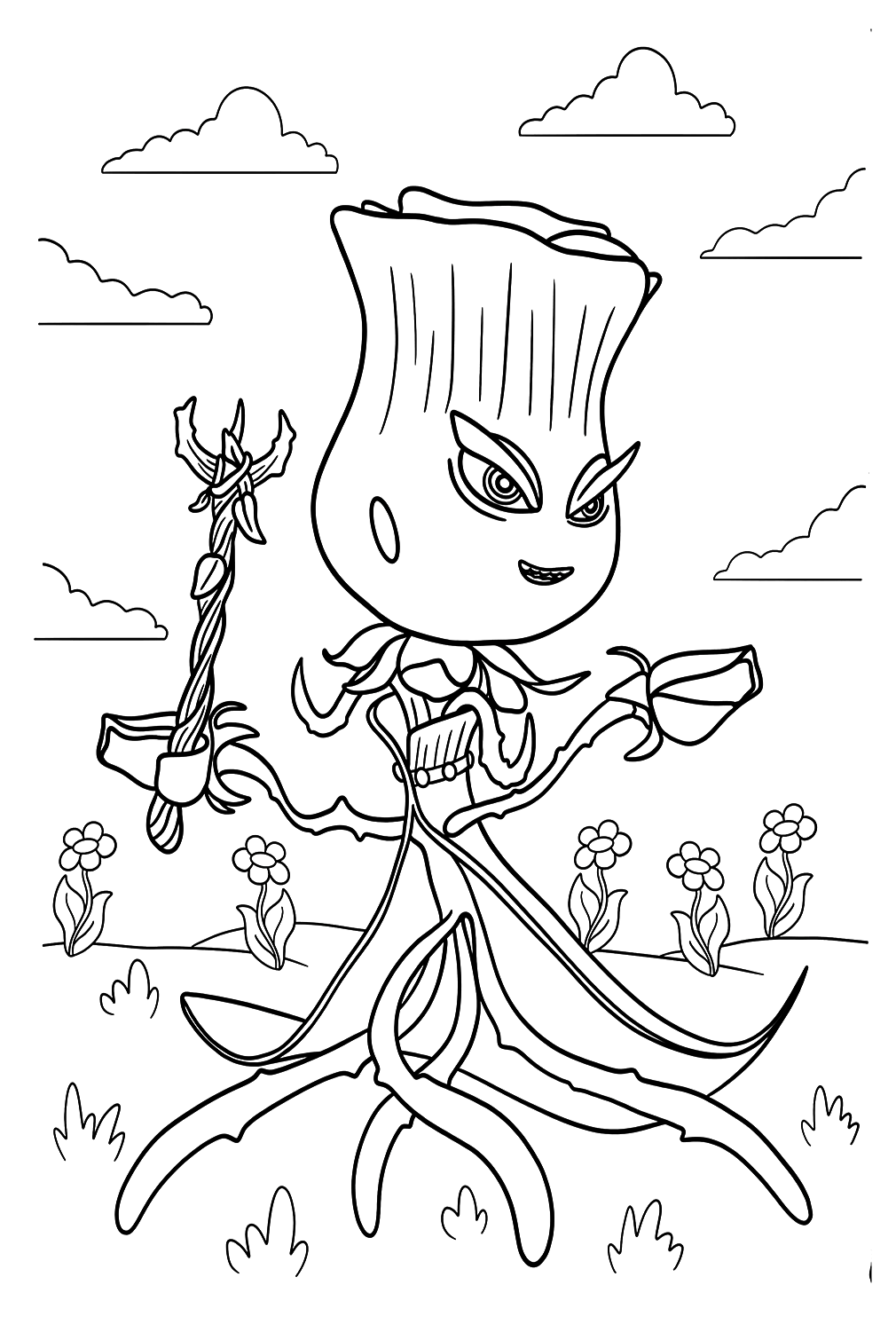 Plants vs zombies coloring pages