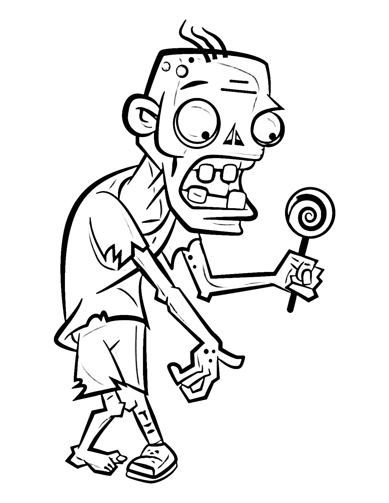 Captivating zombie coloring pages for kids and adults