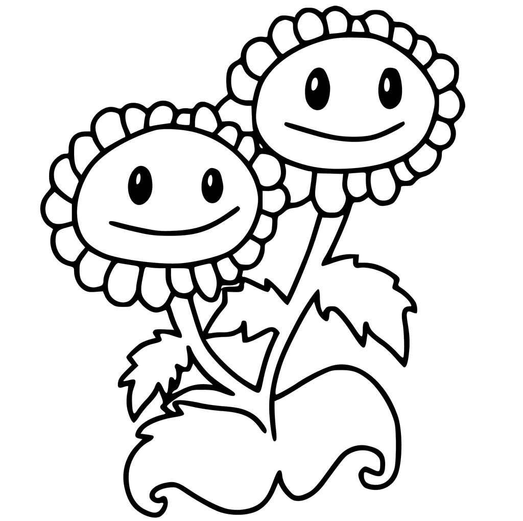 Plants vs zombies coloring pages