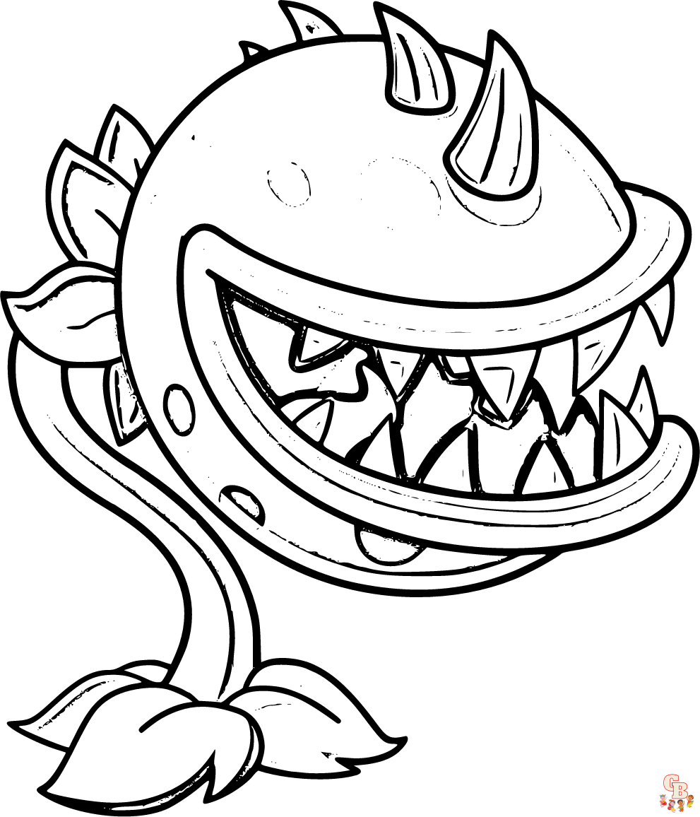 Plants vs zombies coloring pages free printable