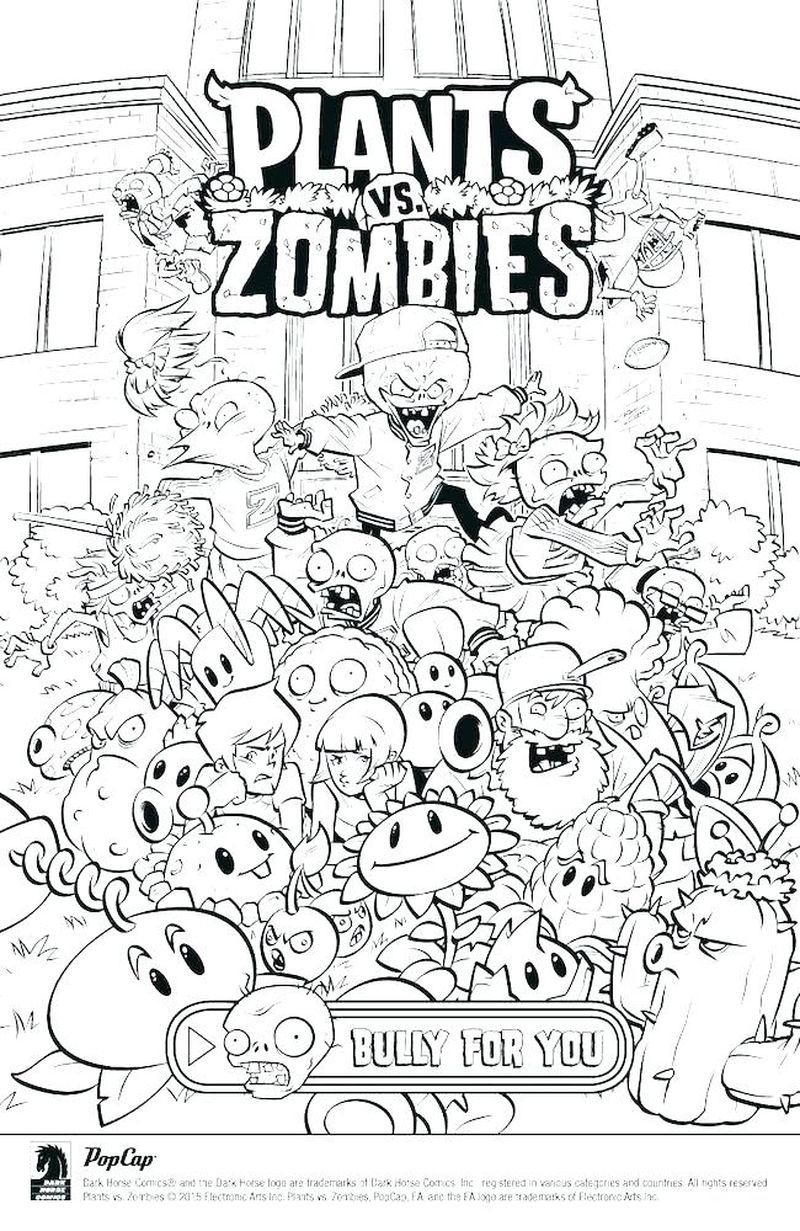 Plants vs zombies coloring pages pdf