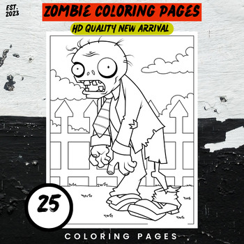 Zombie coloring pages unleash your creative undead side tpt