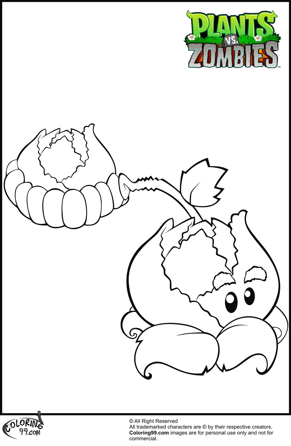 Plants vs zombies coloring pages team colors