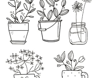 Coloring coloring pages plant lover plant lover art plant coloring pages cactus coloring book plant coloring book plant lover art