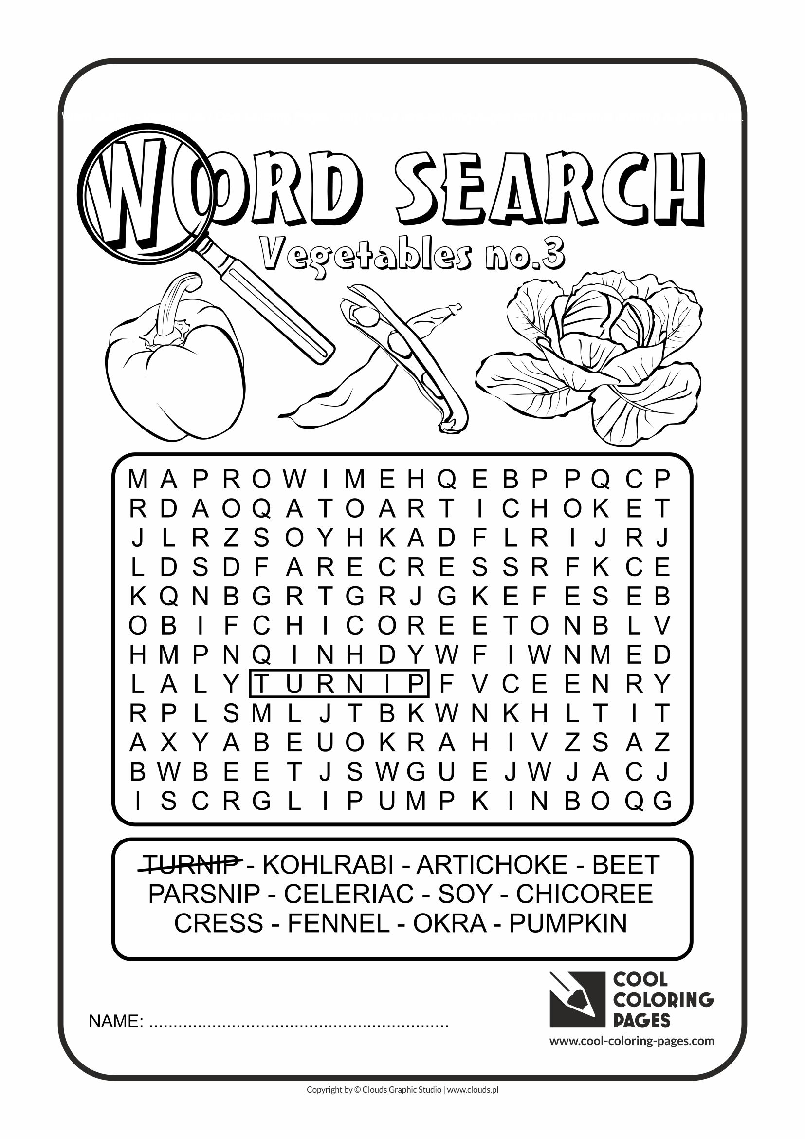 Cool coloring pages word search