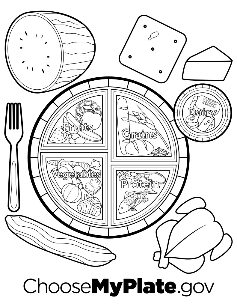 Myplate coloring page