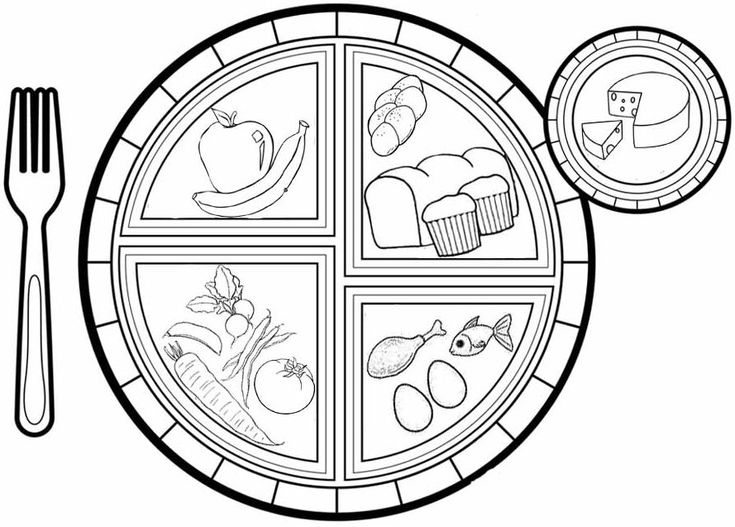 Myplate coloring pages teach kids about types of foods coloring pages dental health preschool crafts dental health preschool