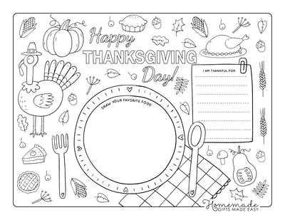 Free printable turkey coloring pages for kids